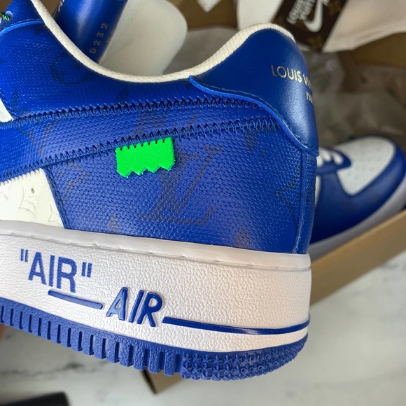Nike X Louis Vuitton Air Force 1 Monogram Sneakers Men 8 Virgil Abloh 2022 AF1 - Picture 8 of 17